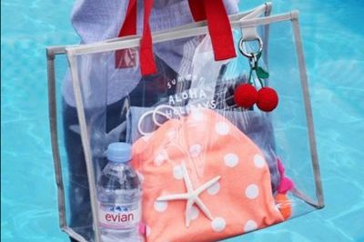 Fresh Summer Transparent PVC Beach Bag (5)