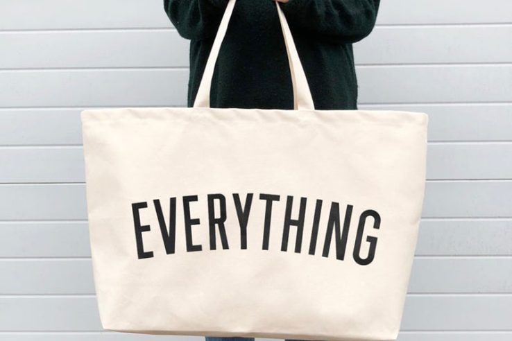 Giant Canvas Grocery Bag (1)