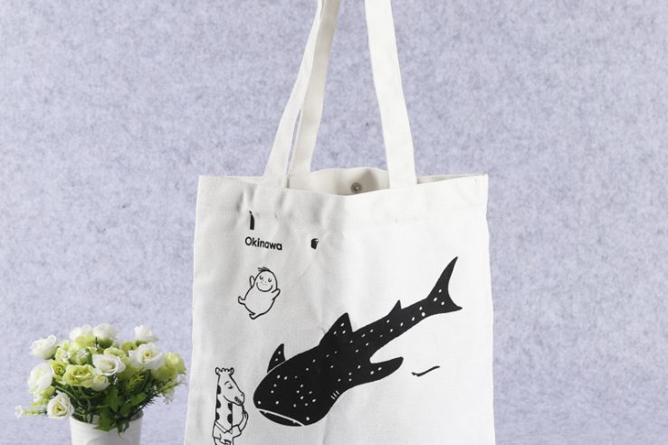 Organic Calico Cotton Tote Bag (1)