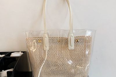 Summer Style PVC Transparent Plastic Beach Bag (5)