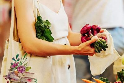 Cute Canvas Tote Bag With 2 Inner Pockets (5)